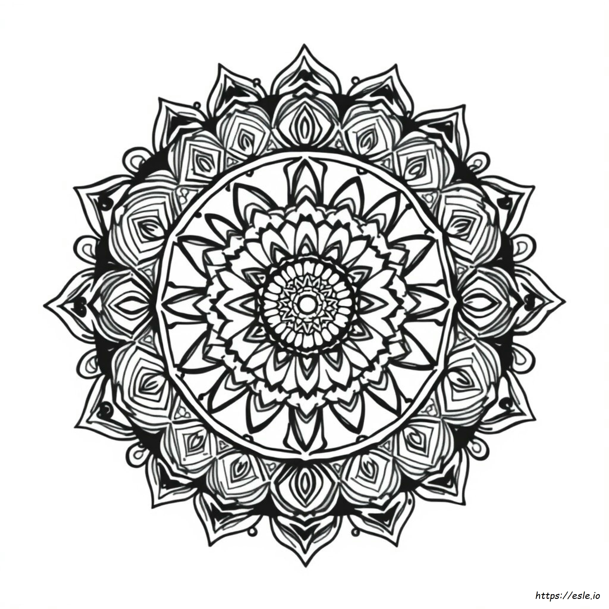 Schwierige Extrem Mandala Ausmalbilder