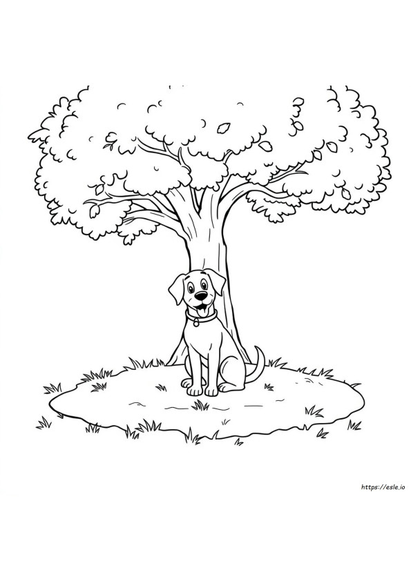Köpek Boyama Sayfası Yazdırılabilir