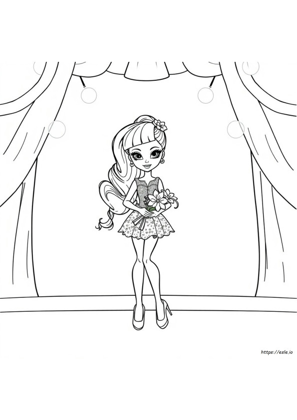 Coloriage Poupée Rainbow High