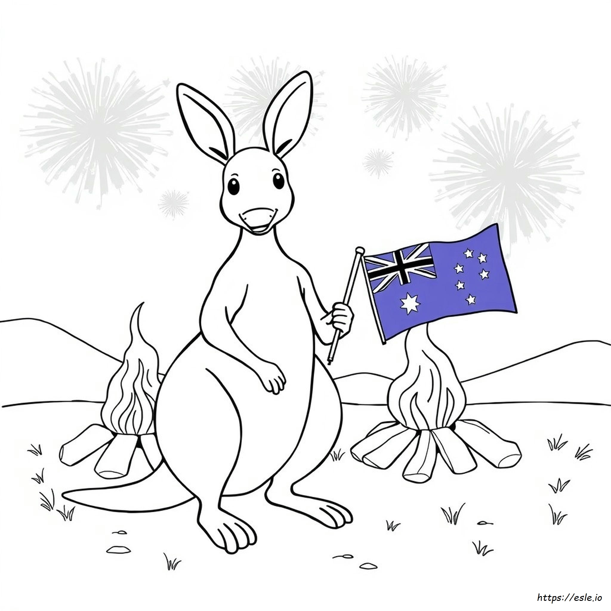 Día De Australia Para Colorear