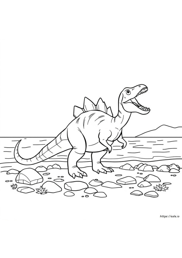 Ilmaiset Tulostettavat Spinosaurus Värityskuvat