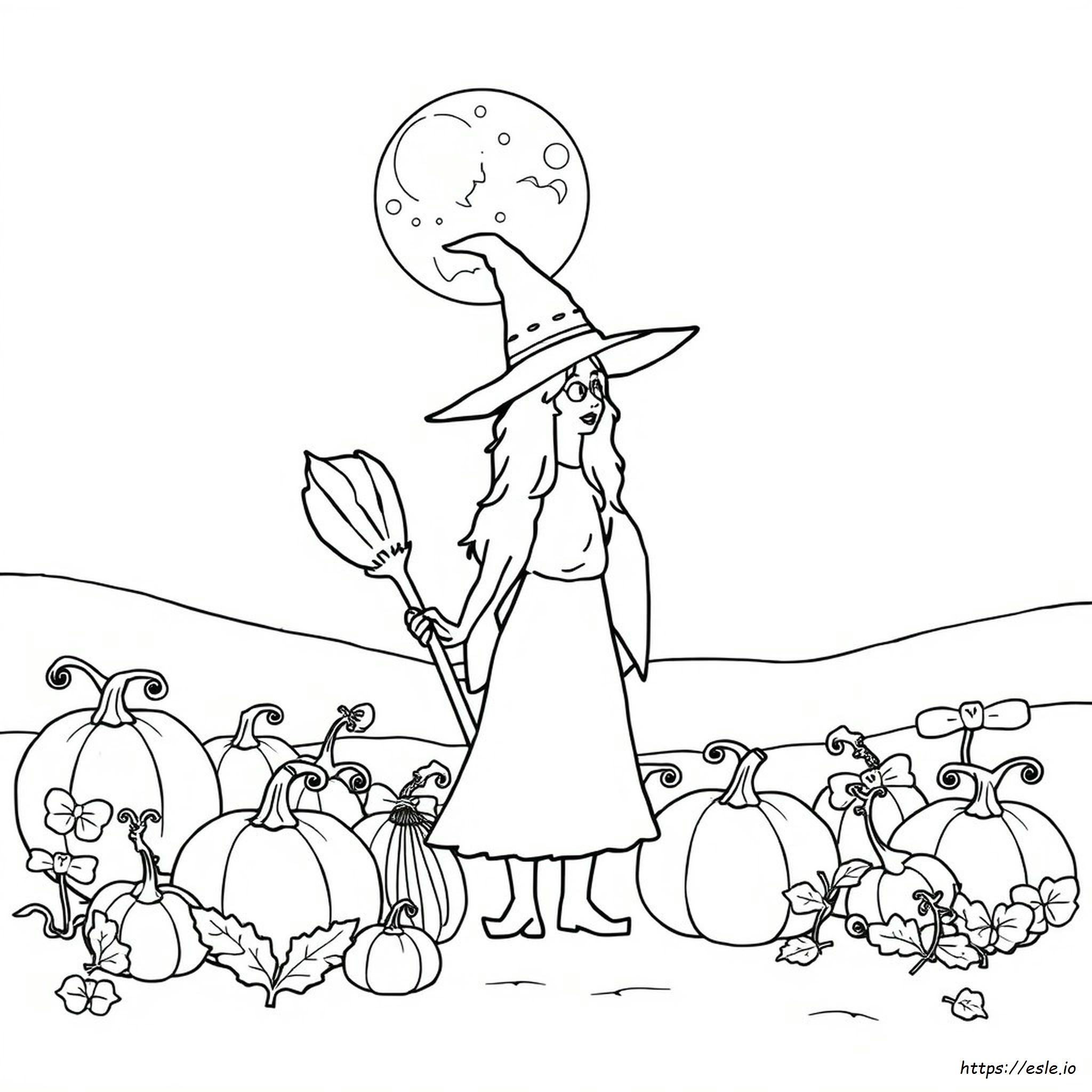 Witch Coloring Pages Preschool