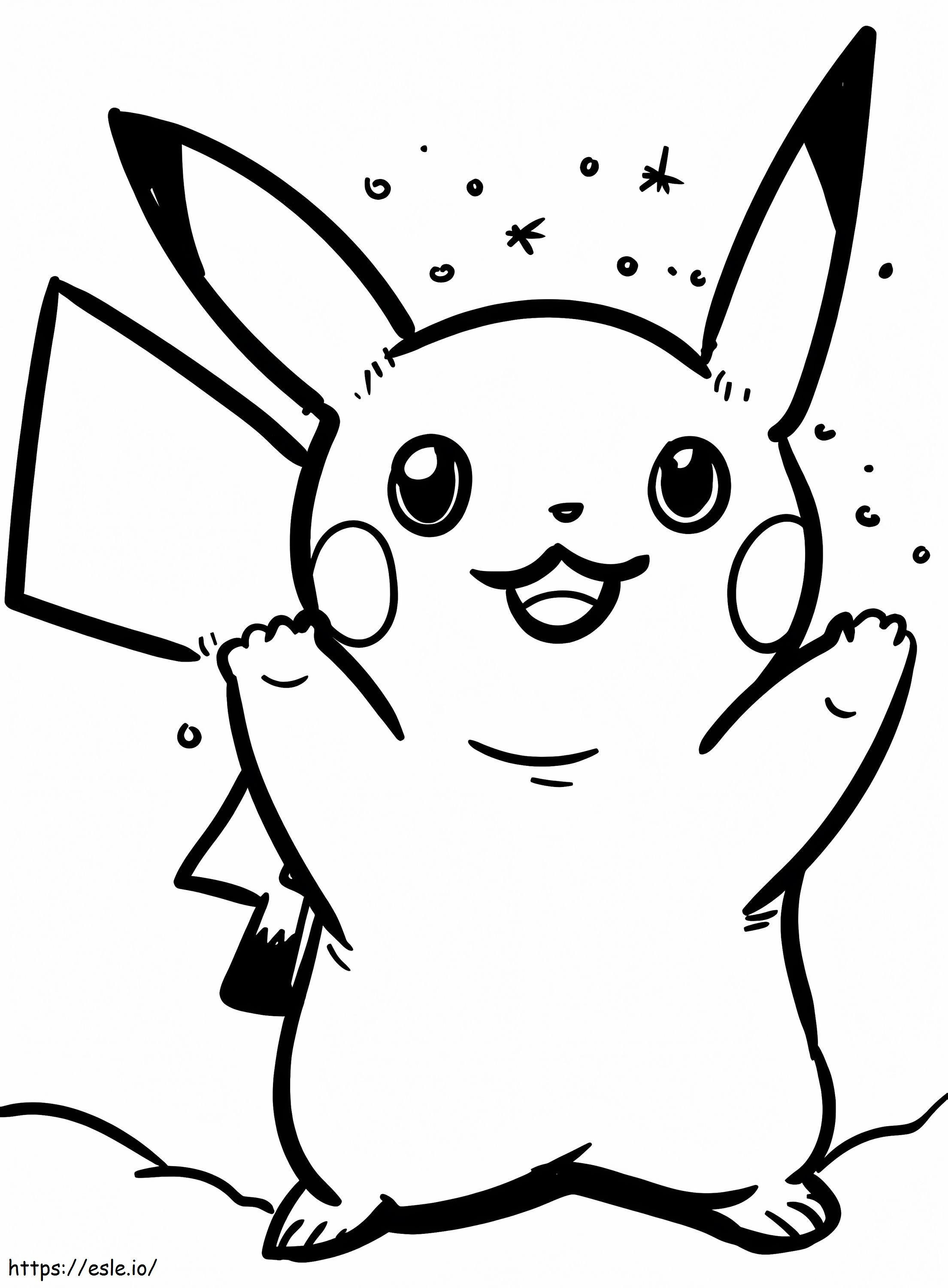 Pikachu imprimível para colorir