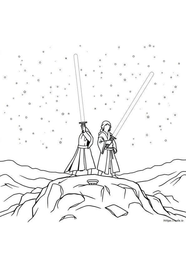 Free Printable Lightsaber Coloring Page