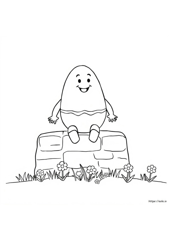 Libro Da Colorare Di Humpty Dumpty