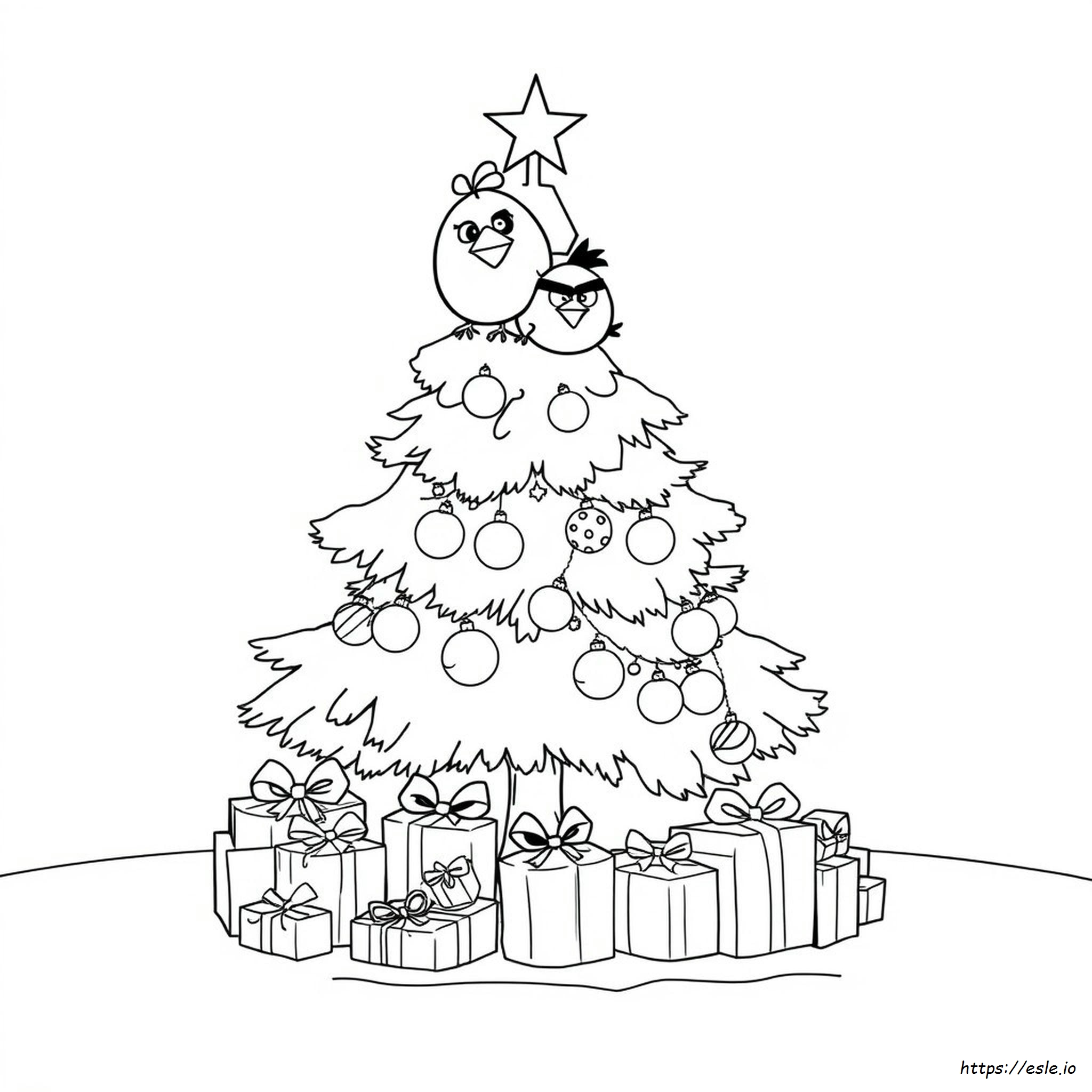 Angry Birds Weihnachten Ausmalbilder