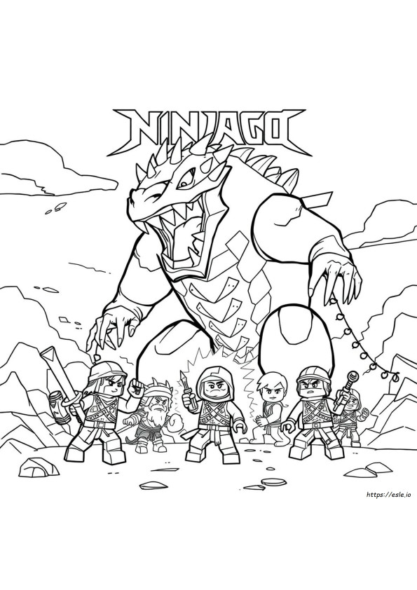 Ninjago Great Devourer Coloring Pages
