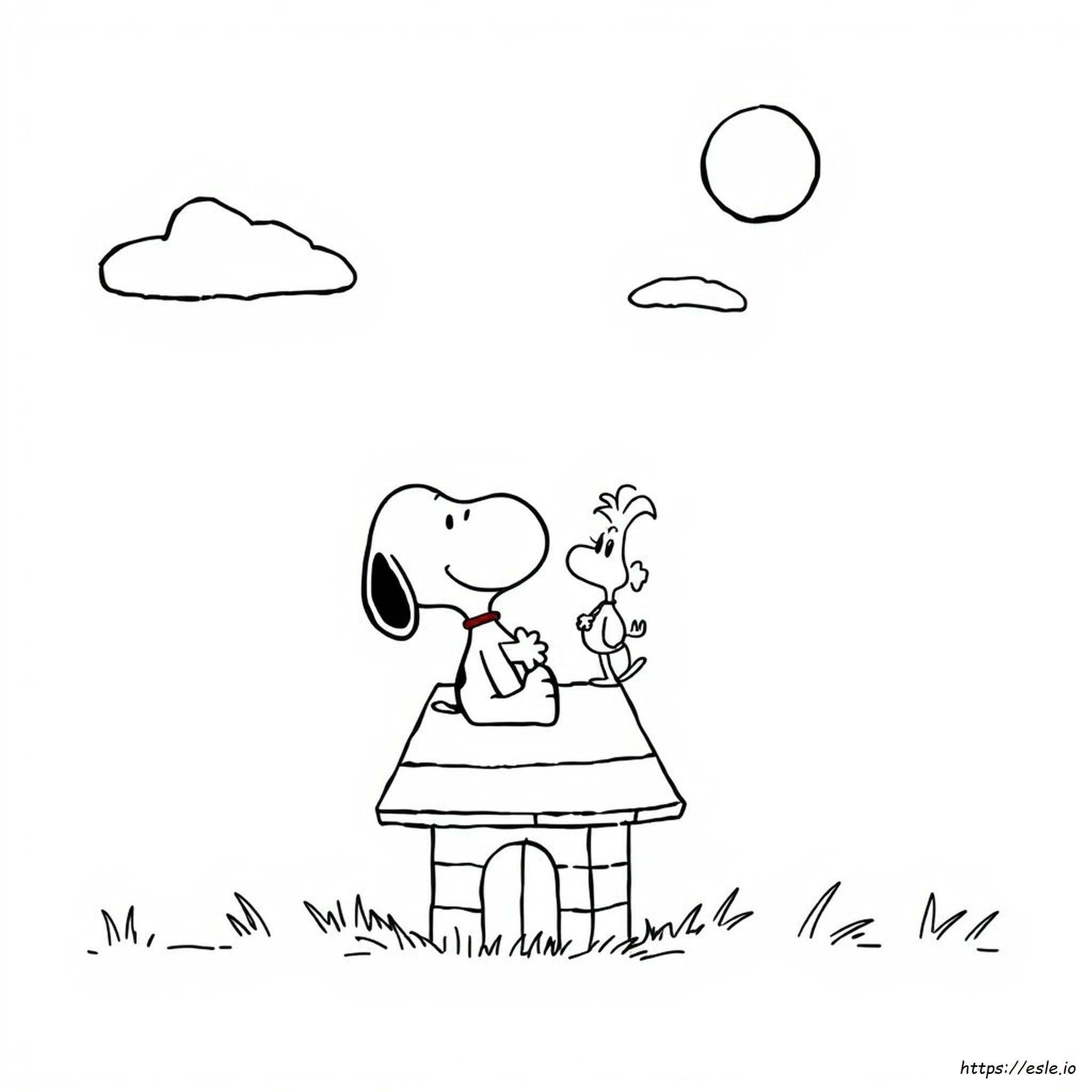Coloring Pages Of Snoopy And Woodstock