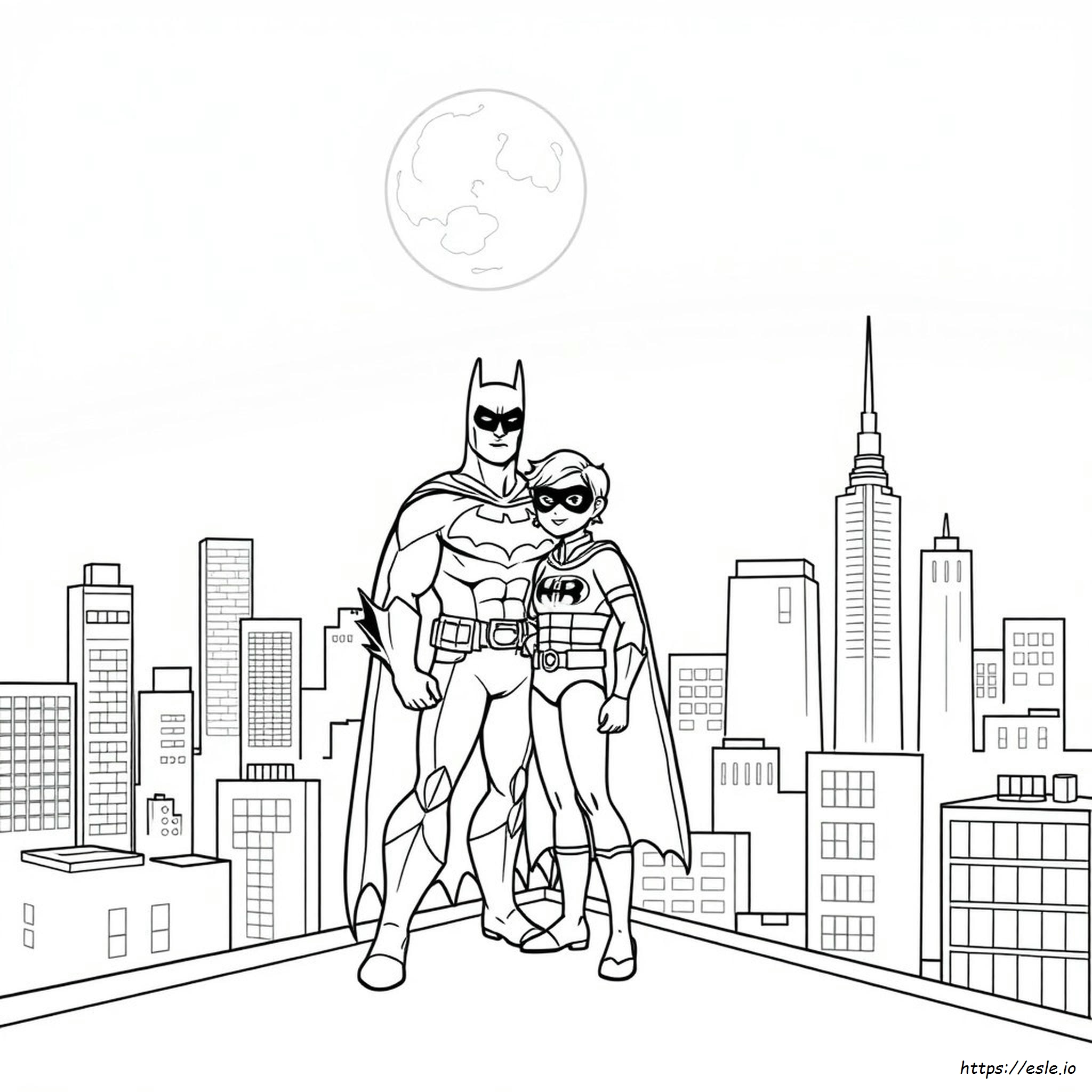 Batman And Robin Printable Coloring Pages