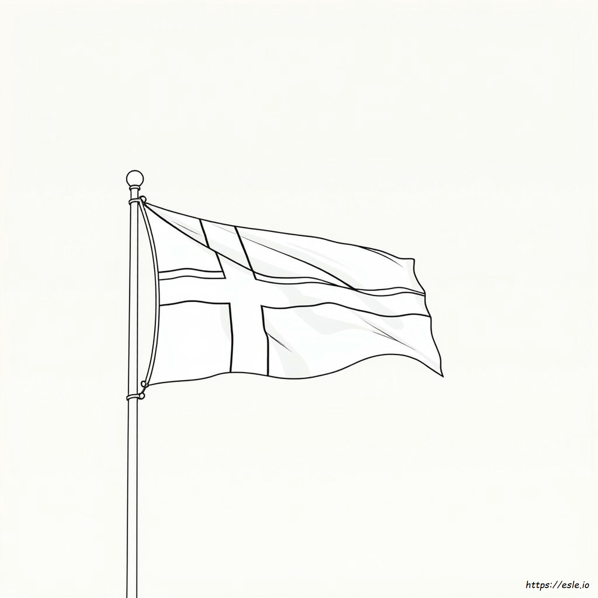 Vlag Van Ijsland Kleurplaat kleurplaat