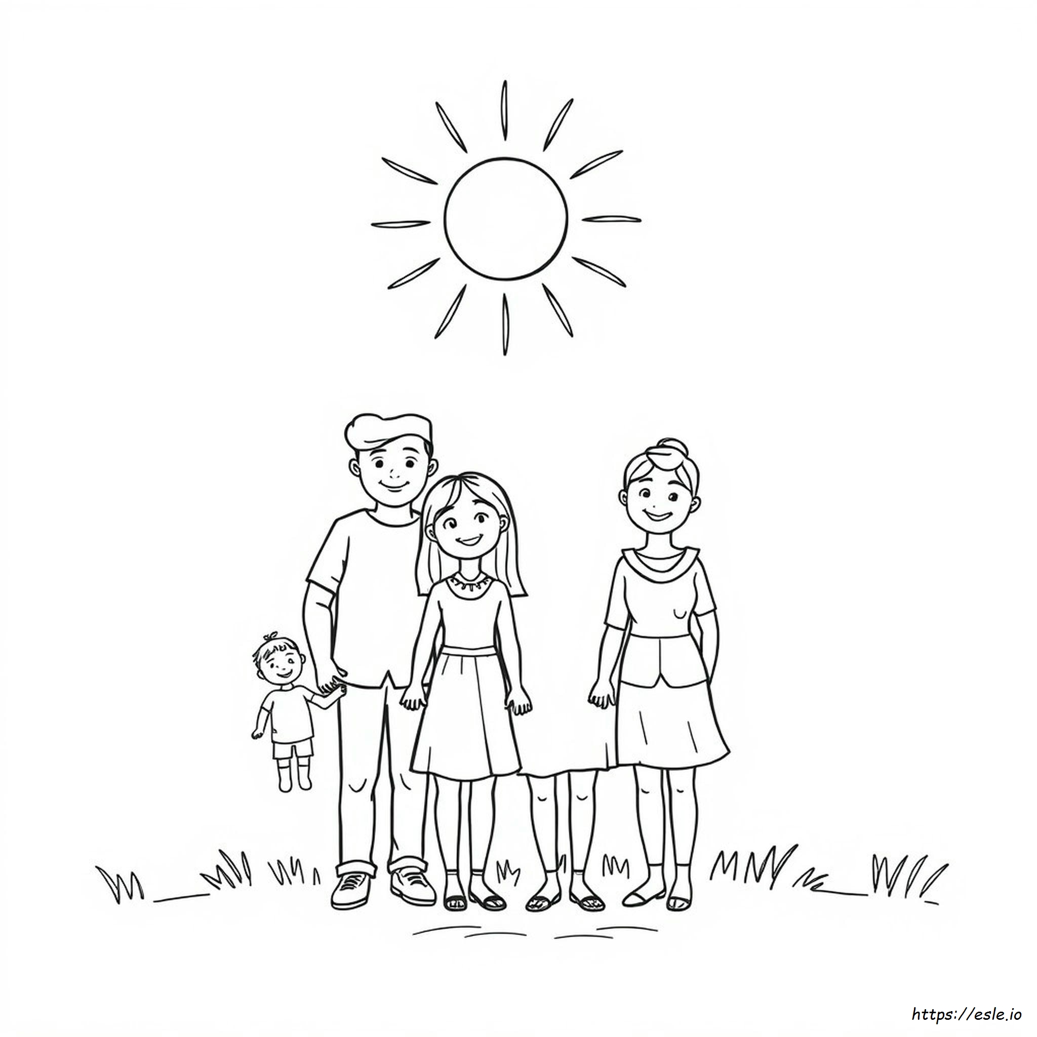 Familieliefde Kleurplaten kleurplaat