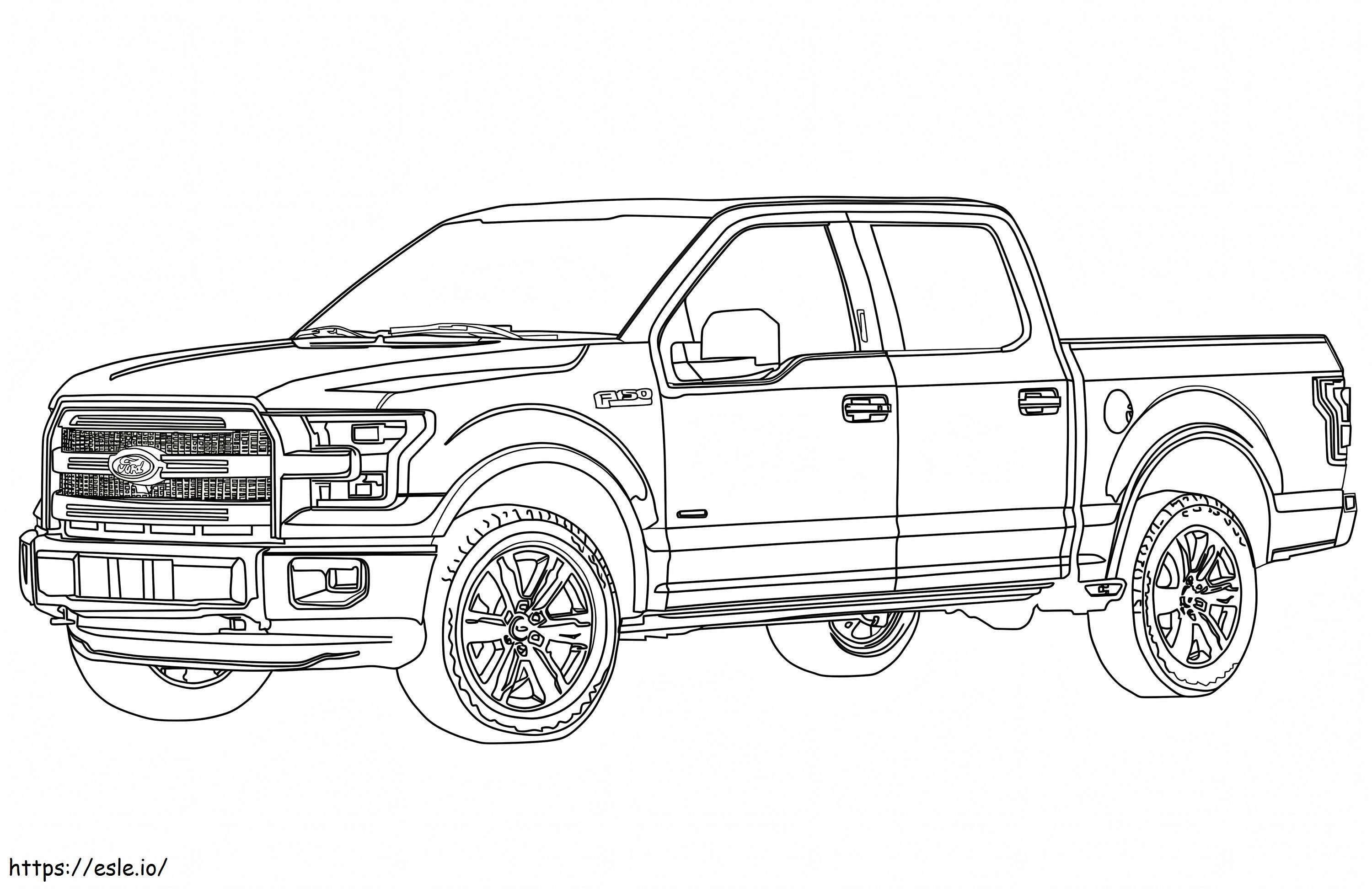 Ford F150 Raptor coloring page