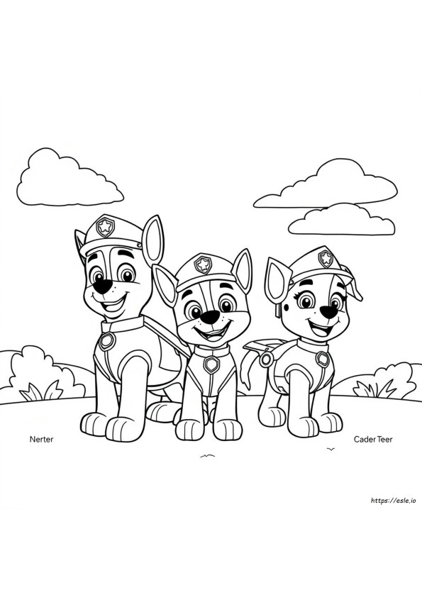 Darmowe Kolorowanki Psi Patrol Do Druku