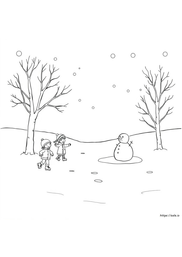 Coloriages D'hiver Pour Enfants