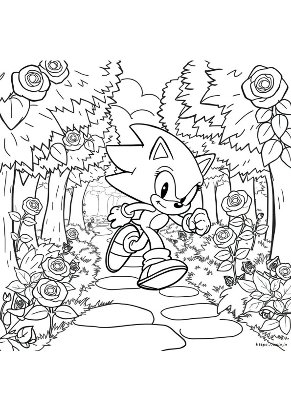 Super Sonic Igel Ausmalbilder