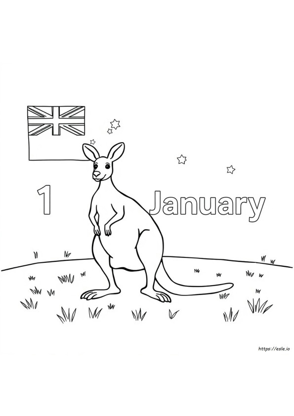 Darmowe Kolorowanki Do Druku Na Dzień Australii