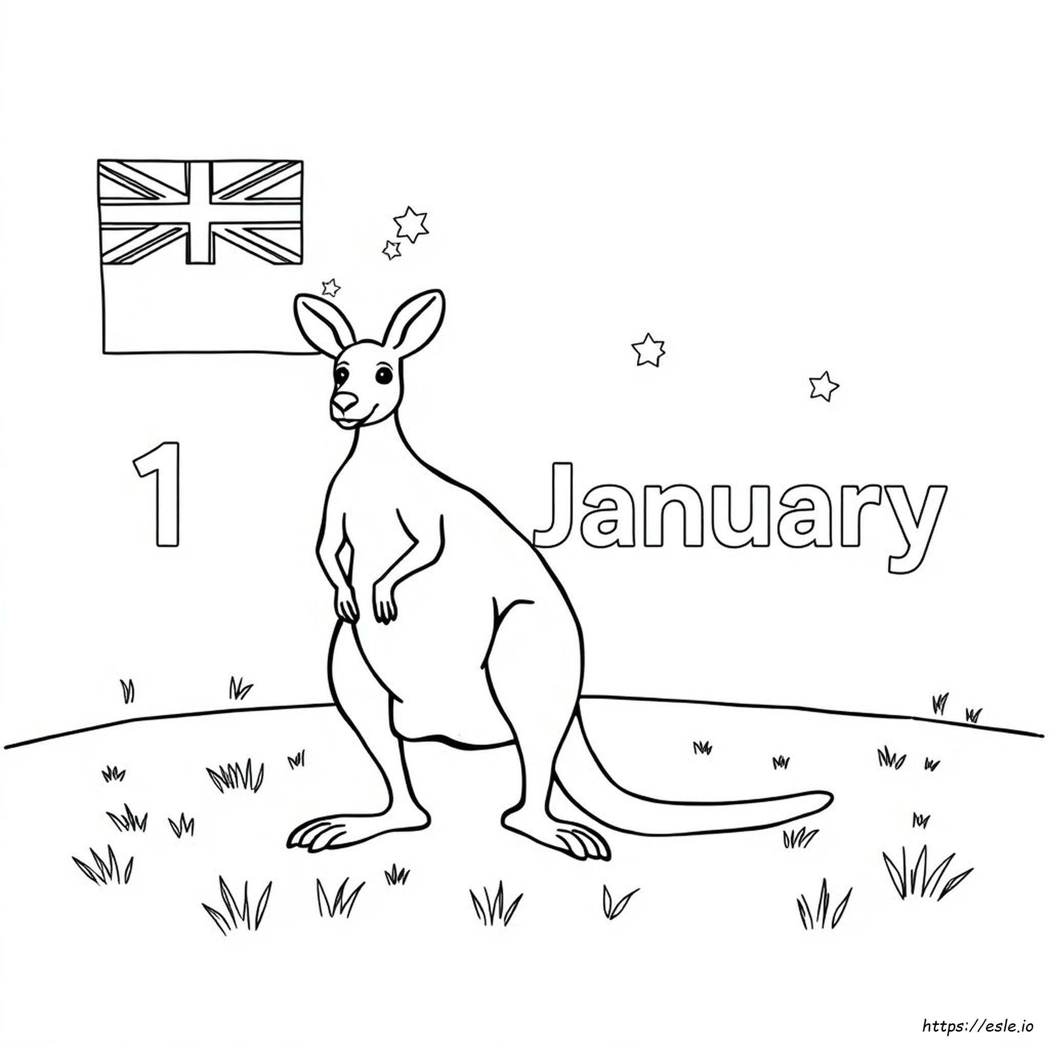 Kostenlose Druckbare Australien-Tag Ausmalbilder Zum Ausdrucken