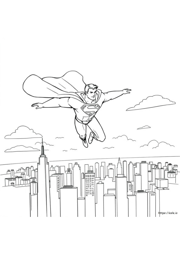 Superman Coloring Sheet