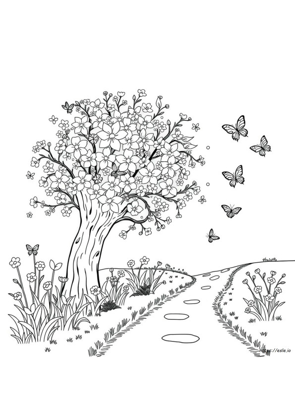 Coloriages De Printemps Pour Adultes