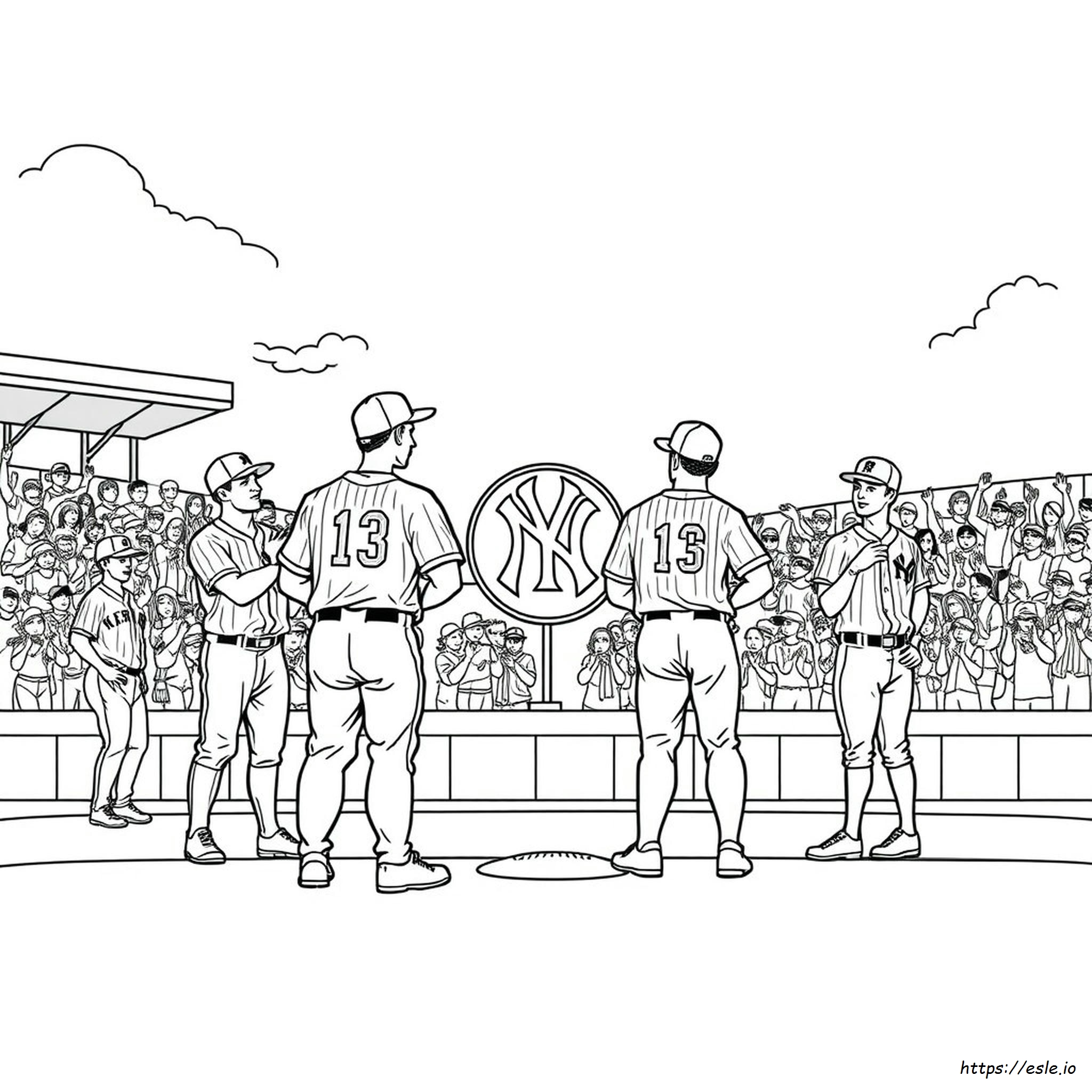 Yankees Kleurplaten kleurplaat