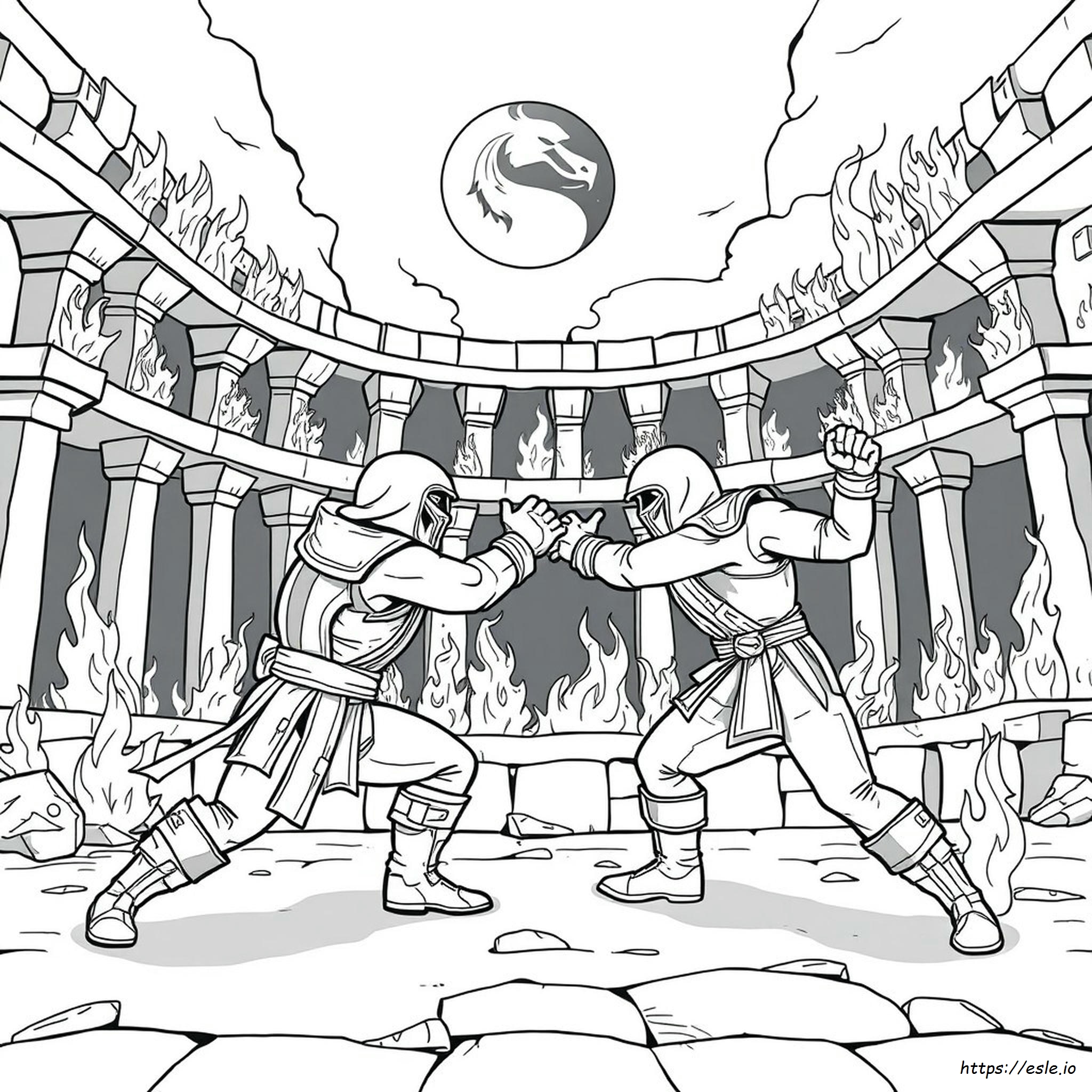 Mortal Kombat 1 Kleurplaten kleurplaat