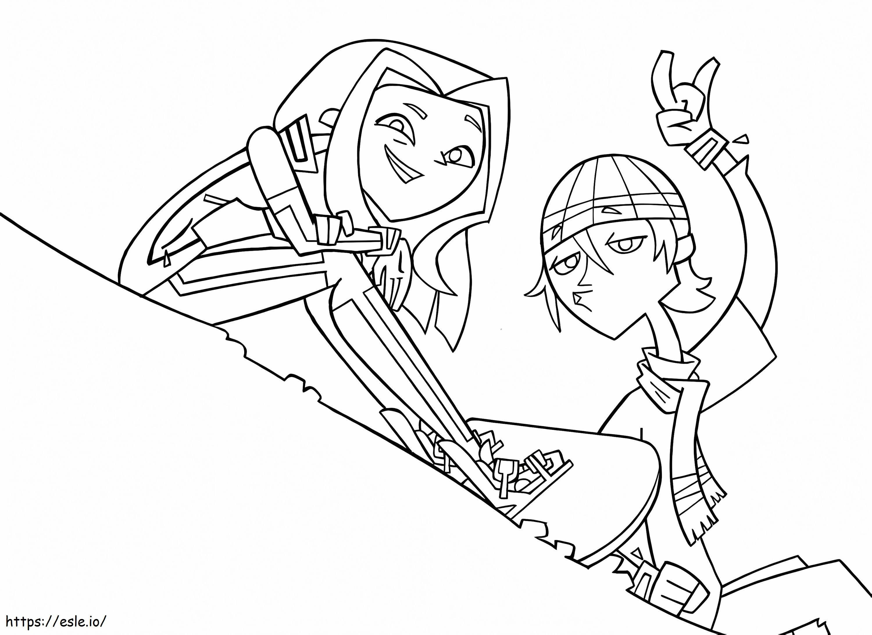Characters In 6Teen 1 coloring page
