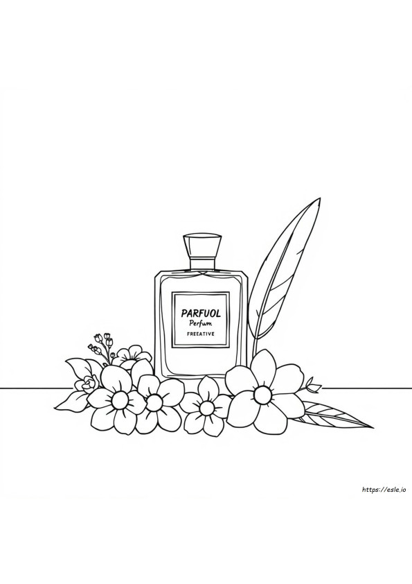 Kolorowanka Butelka Perfum