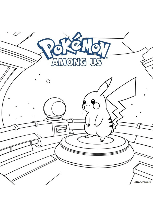 Pokemon Among Us Boyama Sayfaları