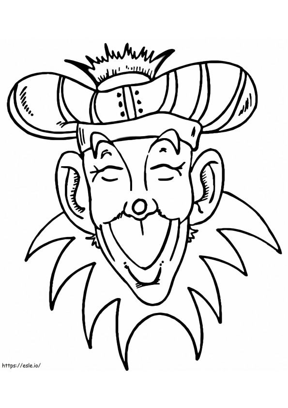 King Of Mardi Gras Festival coloring page