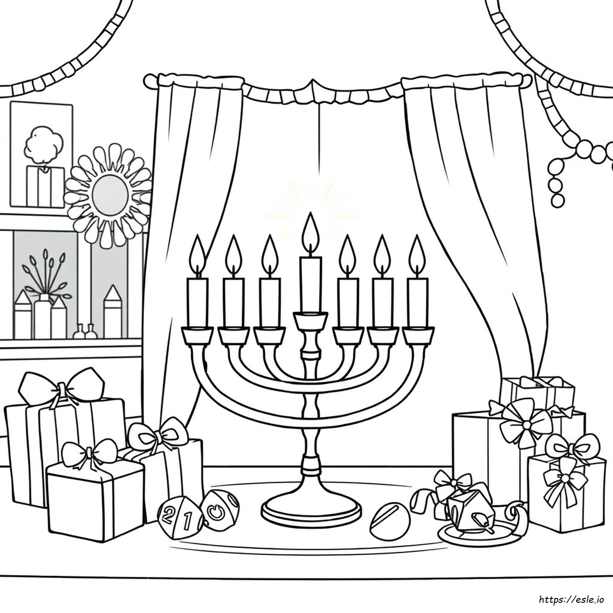Cute Hanukkah Coloring Pages