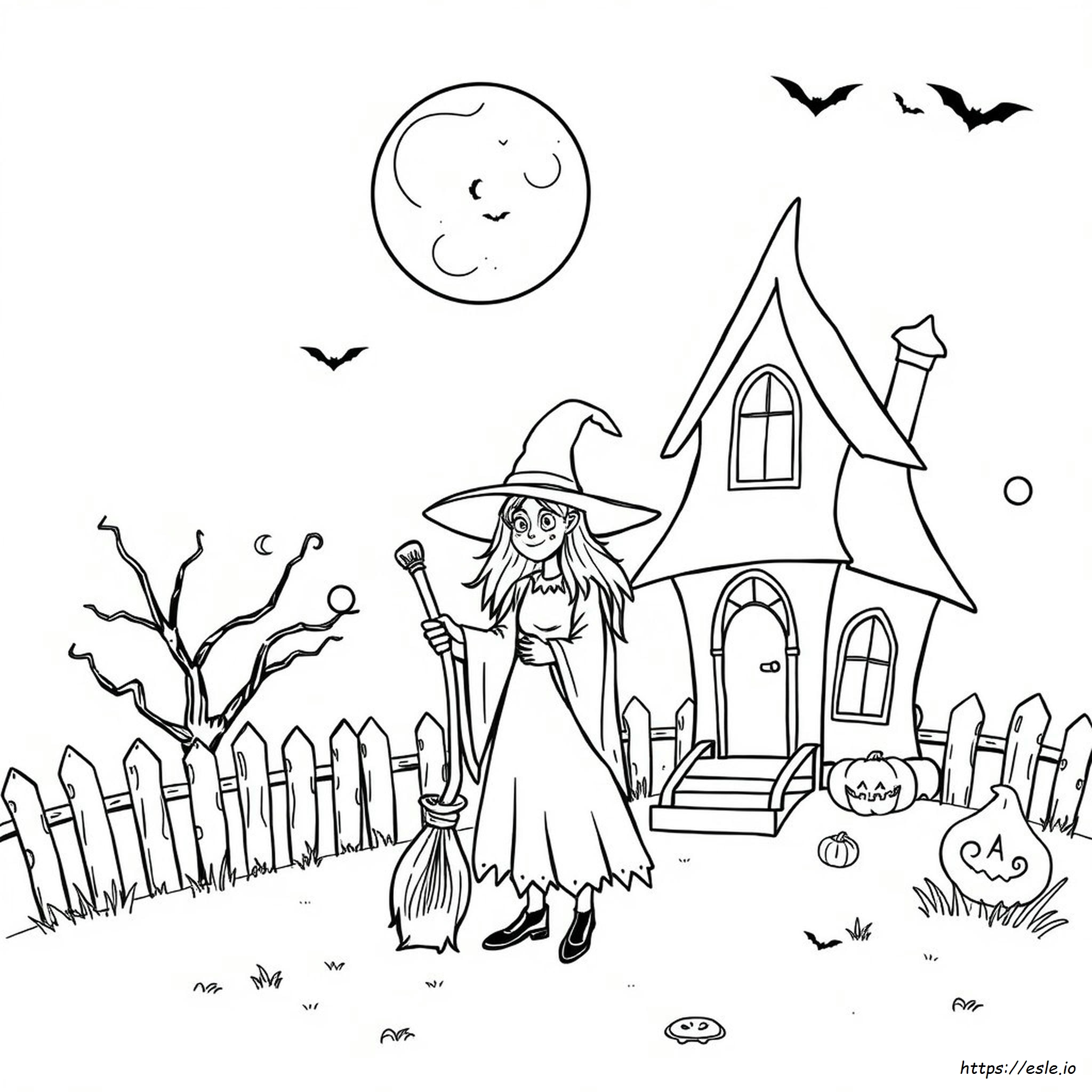 Moeilijke Halloween Kleurplaten kleurplaat