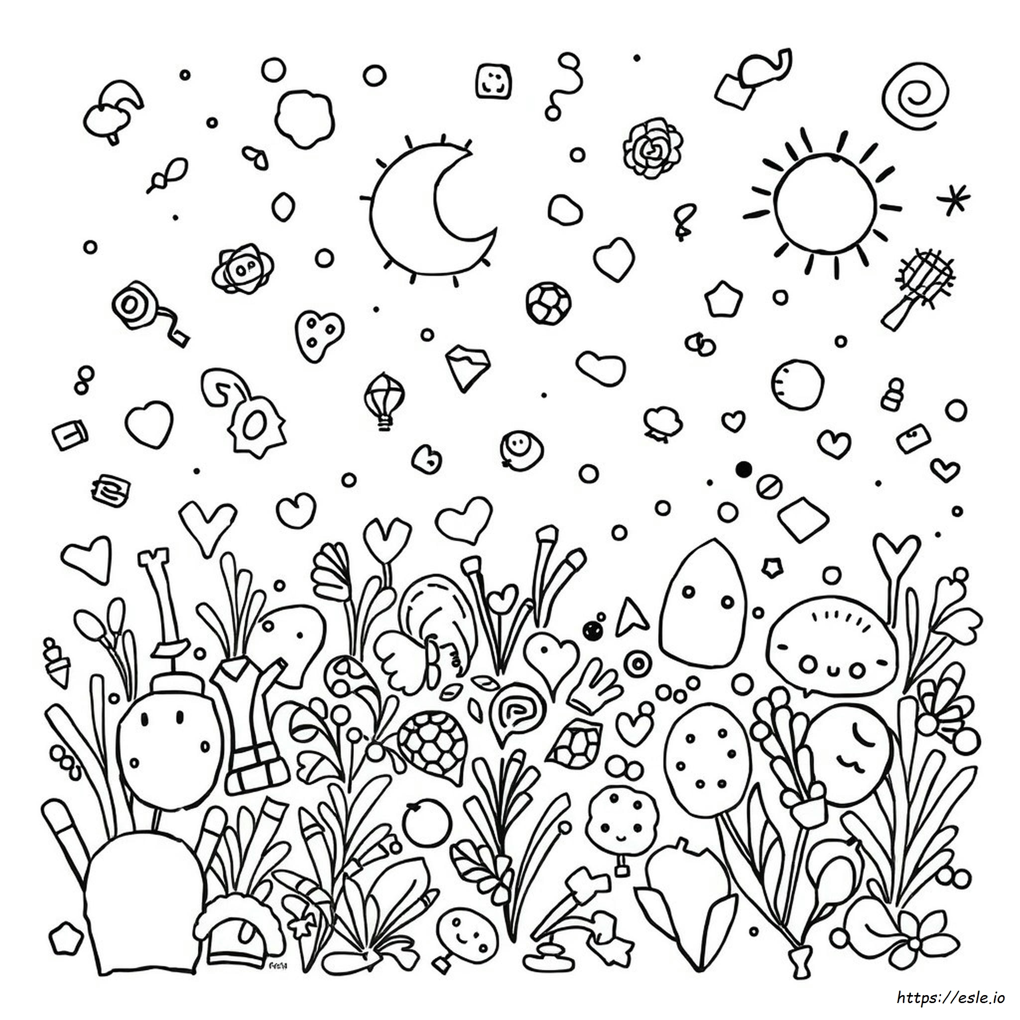 Doodle Art Charibo Art Coloring Pages