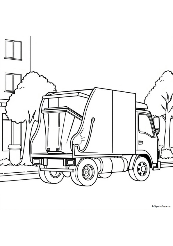 Vuilniswagen Kleurplaat Pdf