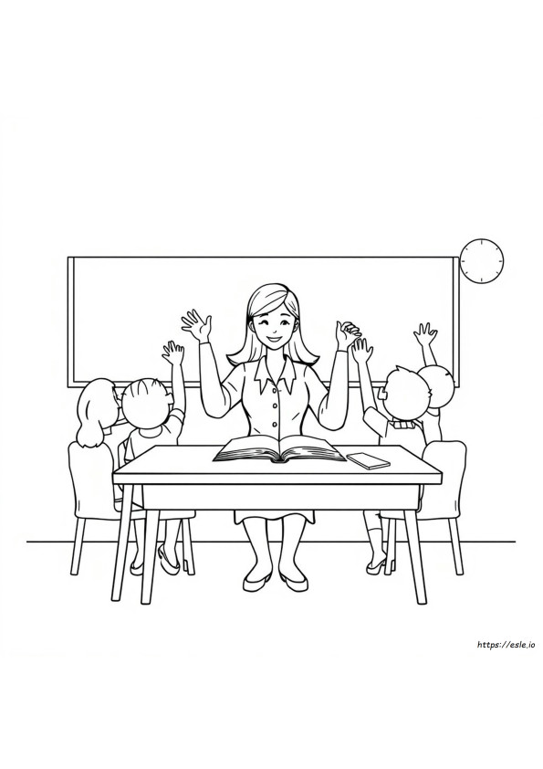 Coloriage Gratuit Fête Des Professeurs