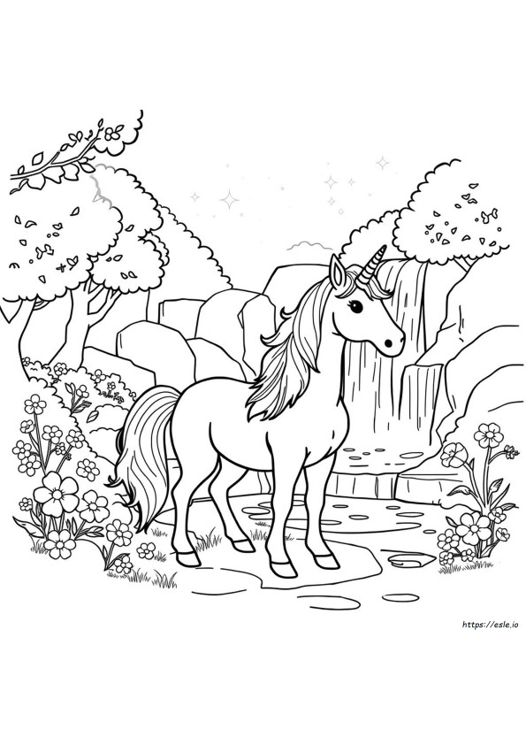 Unicorno Da Colorare E Stampare