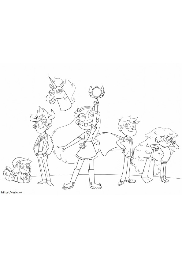 Star Vs. The Forces Of Evil 11 coloring page