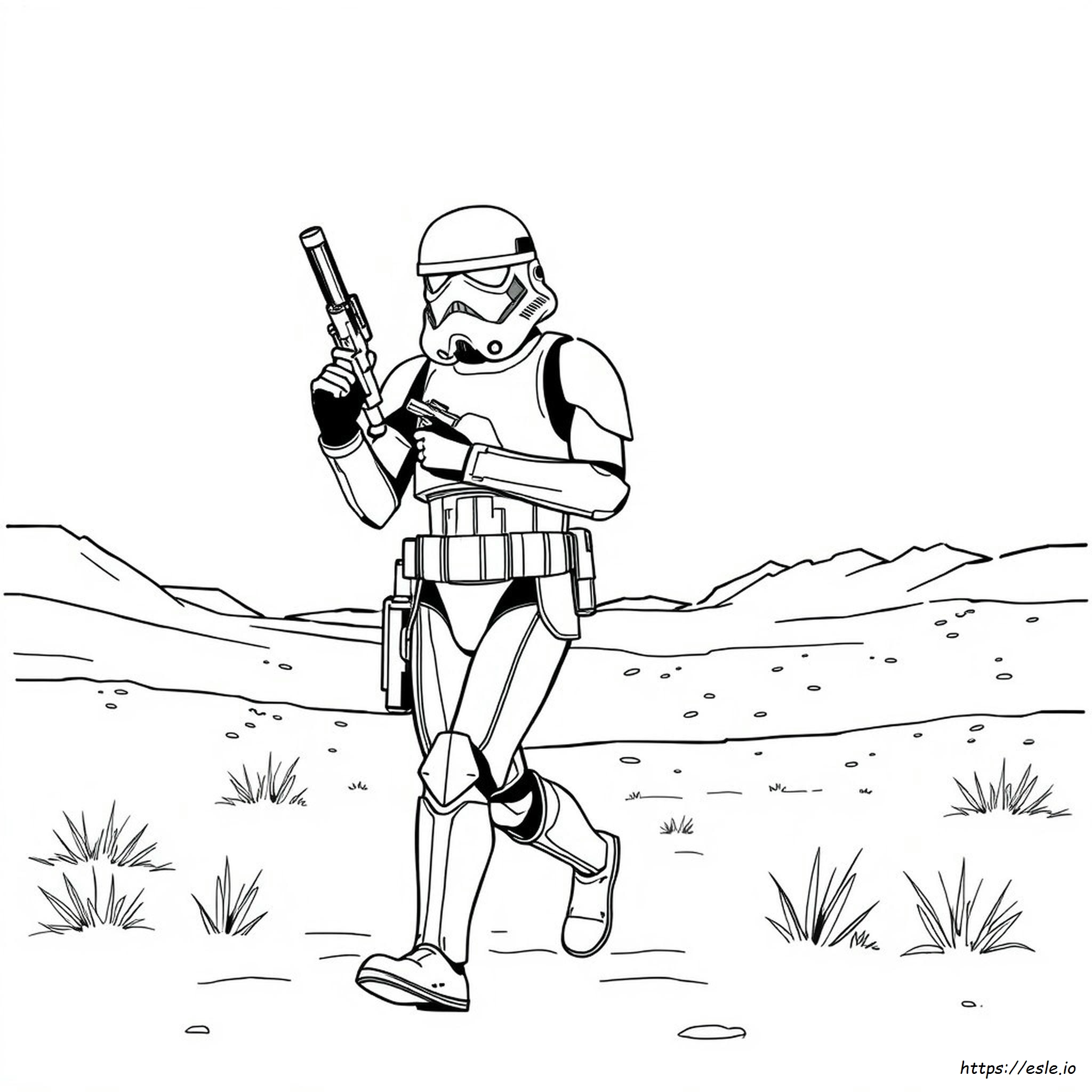Yazdırılabilir Stormtrooper Boyama Sayfası