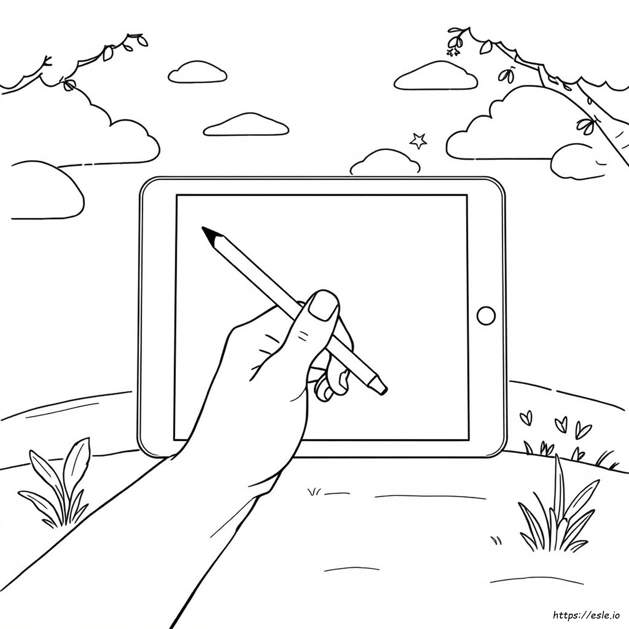 Apple Pencil Coloring Book