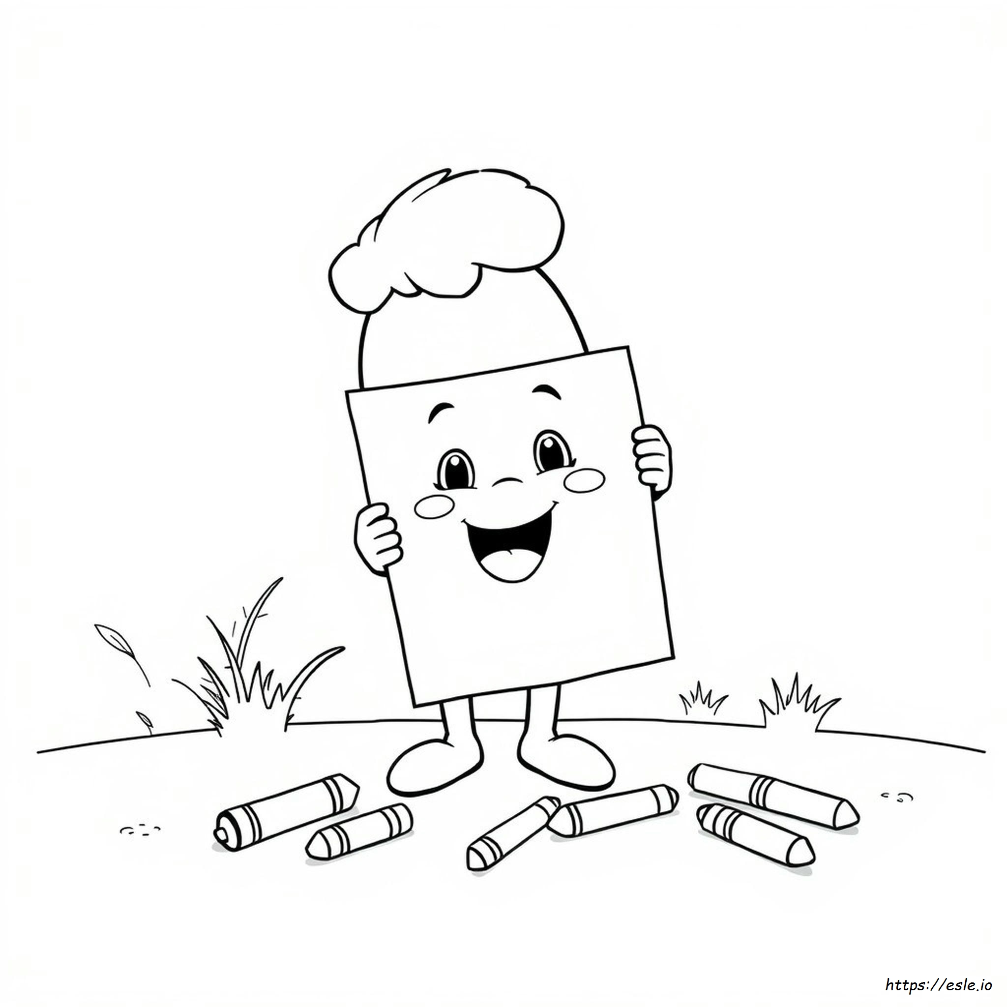 Cartoon Coloring Paper