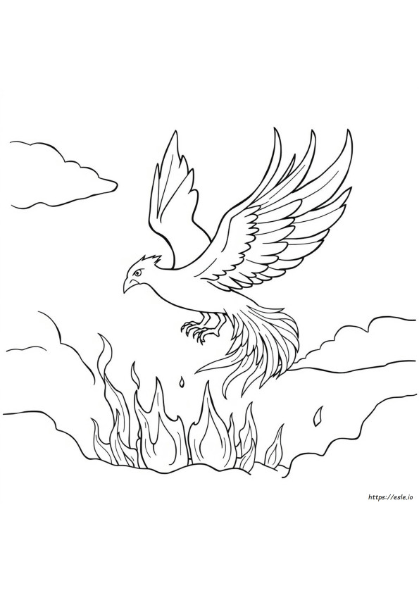 Phoenix Coloring Page Printable