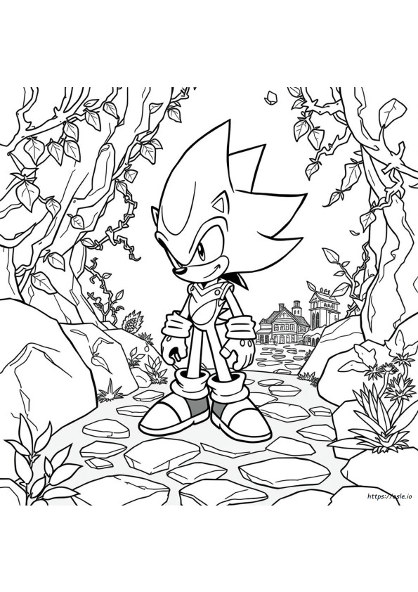 Darkspine Sonic Ausmalbilder Zum Ausdrucken, Dunkler Sonic Malvorlagen