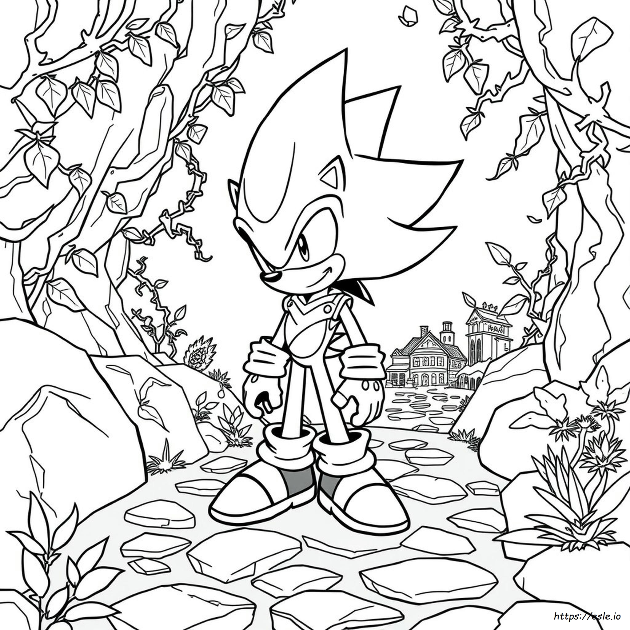 Darkspine Sonic Printbare Donkere Sonic Kleurplaten kleurplaat