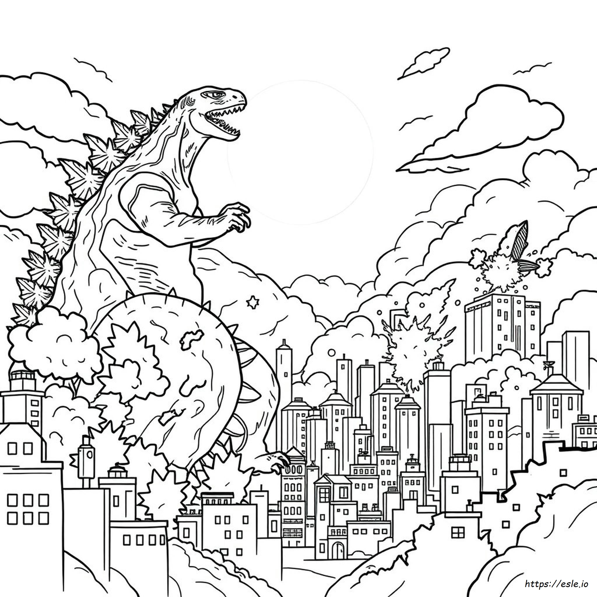 Godzilla X Kong Il Nuovo Impero Disegni Da Colorare Stampabili