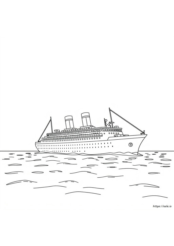 Kolorowanka Okręt Britannic