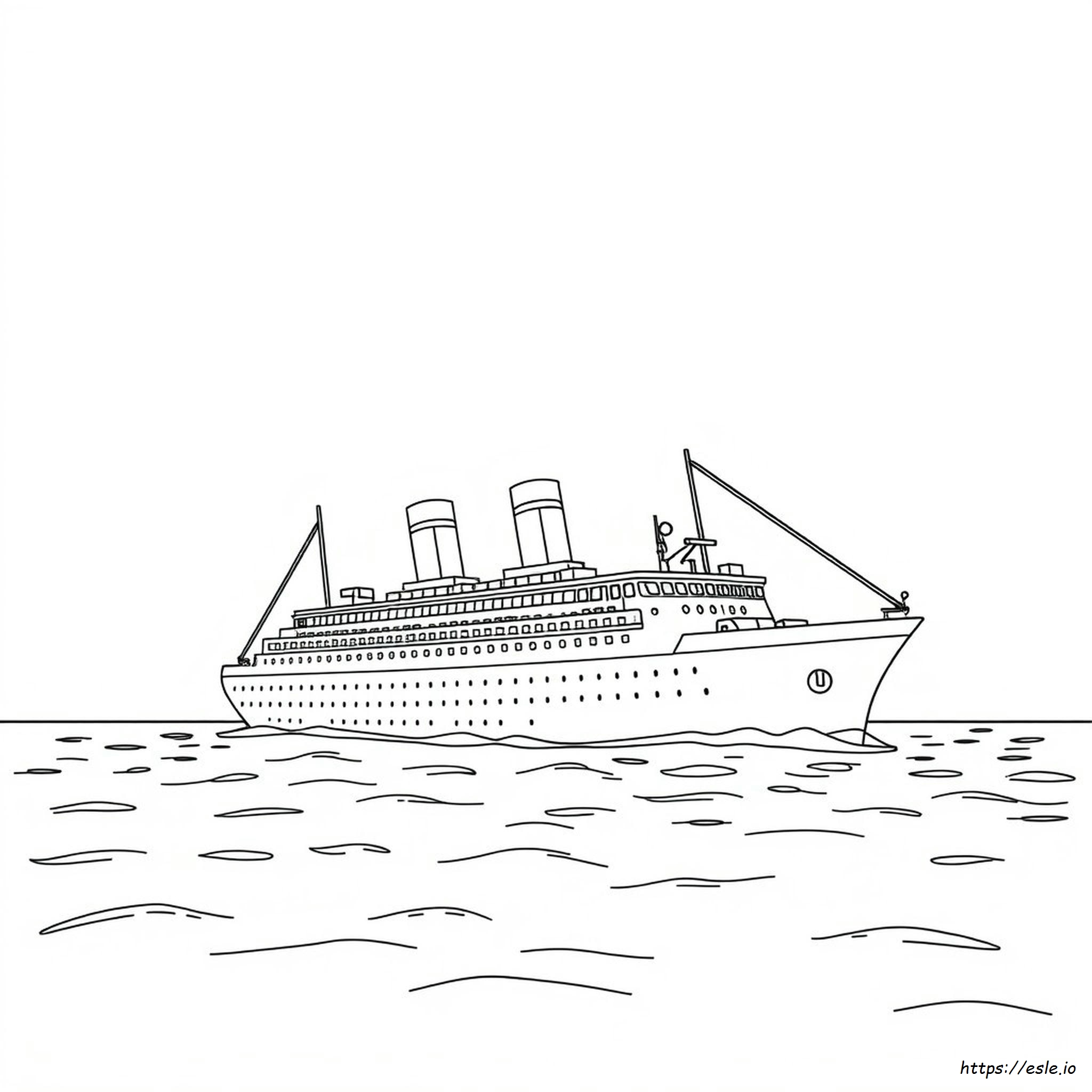 Kolorowanka Okręt Britannic