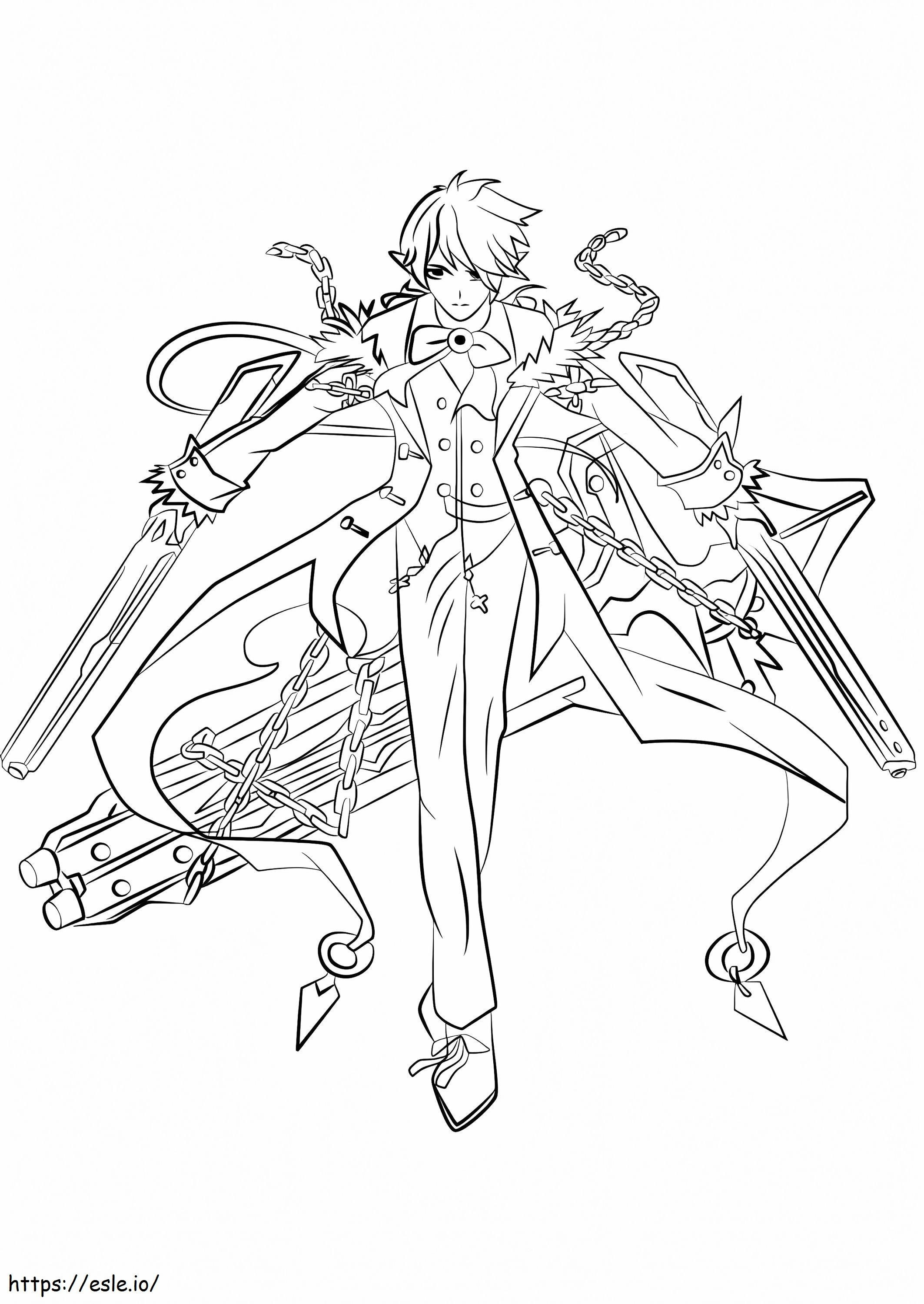 Ciel From Elsword coloring page