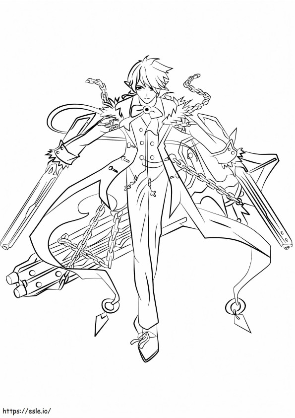 Ciel From Elsword coloring page