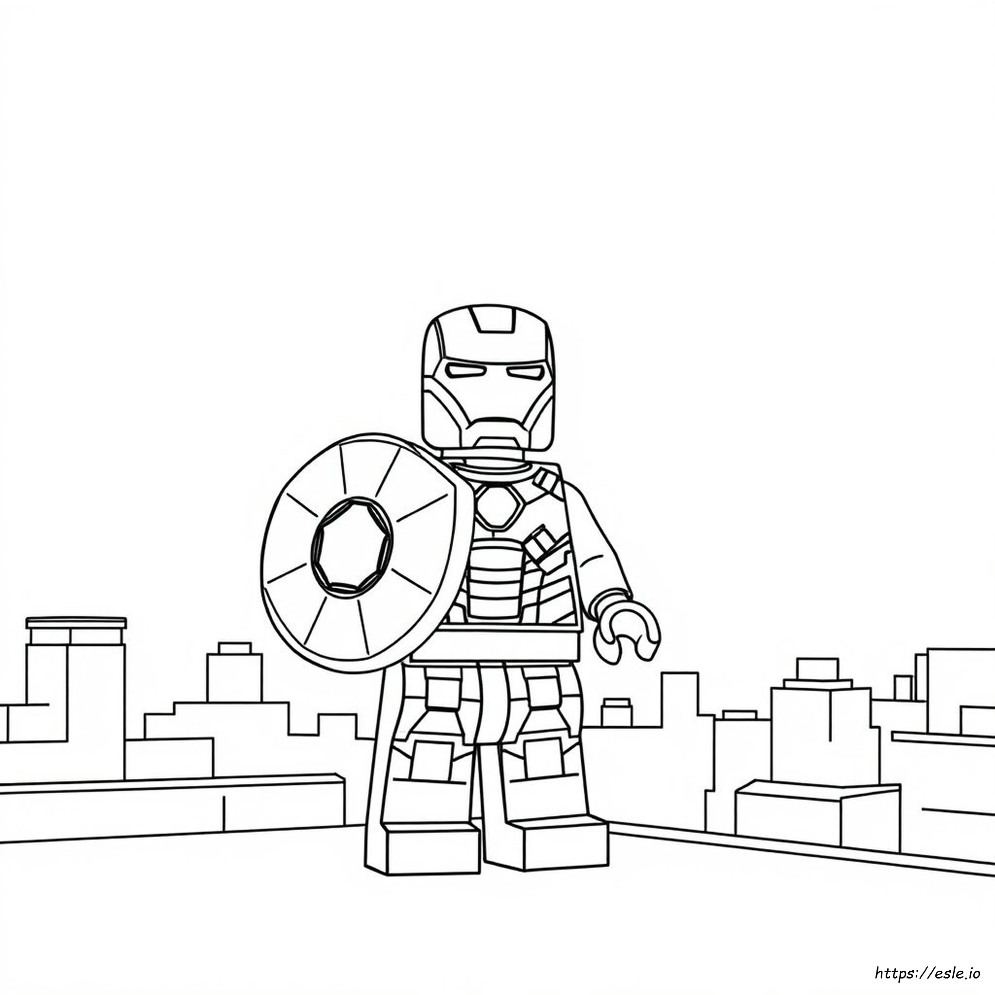 Lego Iron Man Ausmalbild