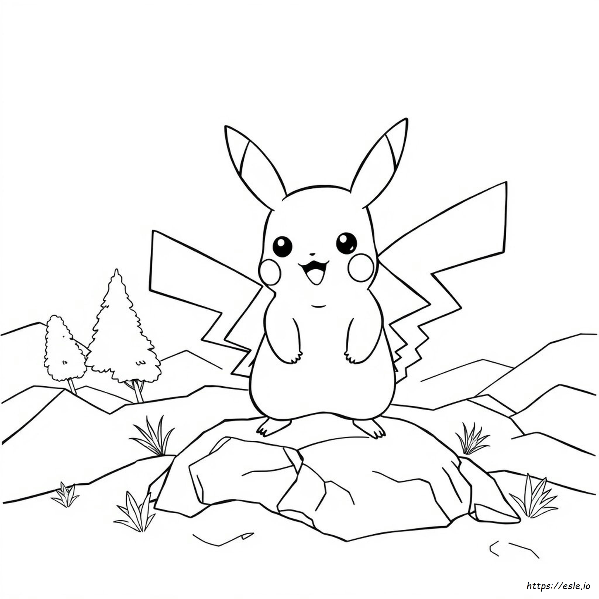 Pikachu Da Colorare