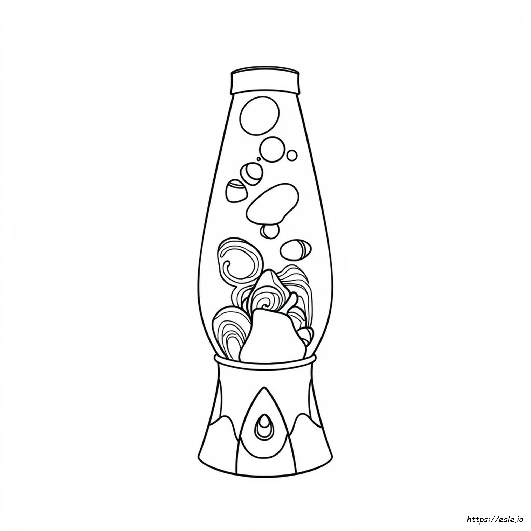 Trippy Lava Lampe Ausmalbilder